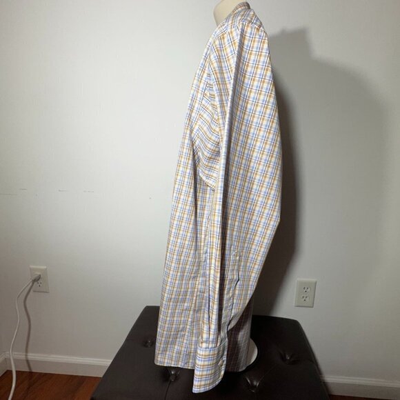 Men's Chaps Plaid Long Sleeve Button Down Dress Shirt - 17 1/2" - Picture 3 of 7